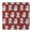 Pink Bichon Frise, variant on Husky Dog Flower Floral Square Fitted Tablecloth with Elastic Edge,Square Table Cover,Washable Elastic Table Cover for Home Kitchen Party Decor 34"x34"