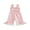 Pink, variant on BemeyourBBs Toddler Baby Girls Littler Sister Outfit Summer Clothes Gingham Plaid Smocked Romper Overalls Lil Sis Letter Embroidery Sleeveless Square Neck Wide Legs Long Pants Jumpsuit Overalls