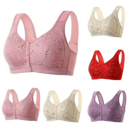 Fesfesfes Bras for Women Wireless Ladies Comfortable Lace Breathable Bra Underwear Bras Everyday Bras for Women