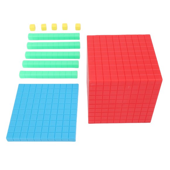 Base 10 Blocks, Plastic Math Counting Blocks Safe for Home