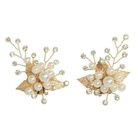 

1 pair Rhinestone Handmade Shoe Accessories Bride Wedding Shoe Decorations Shiny Decorative Clips Shoe Clip Charm Buckle GOLD