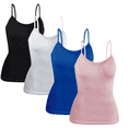thumbnail image 1 of Set 4 Blusas Mujer Tirantes Unitalla Casual Blusa Crop Top Dama, 1 of 5