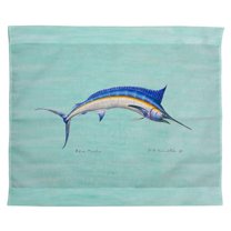Betsy Drake TP015C 24 x 30 in. Blue Marlin Outdoor Wall Hanging