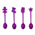 thumbnail image 2 of Ludlz 4Pcs Espresso Spoons, Mini Coffee Spoon, Stainless Steel Small Spoons for Dessert, Christmas Stainless Steel Coffee Tea Mixing Spoons Dessert Snacks Tableware, 2 of 7