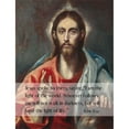 thumbnail image 3 of ArtsyQuotes 19x24 Black Modern Framed Museum Art Print Titled - Bible Verse Quote John 8:12, El Greco - Christ Blessing the Savior of the World, 3 of 5