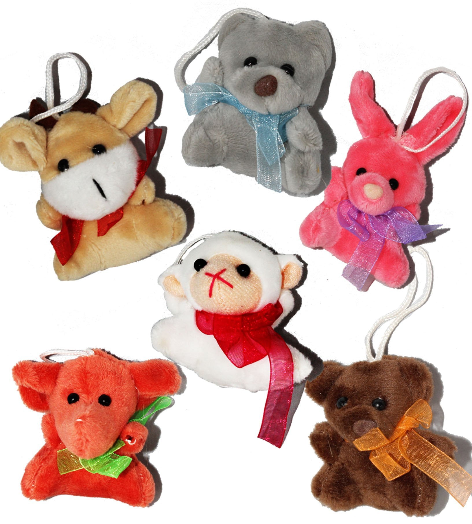 Joyin Toy 24 Pack of Mini Animal Plush Assortment Units 3" Each Kids Party Toys for sale online