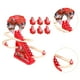 thumbnail image 5 of Juguete eléctrico de Papá para subir escaleras con luz y música, ideal para interiores, como recuerdo de fiesta, decoración del hogar para niños, con 9 figuras de Papá Noel, 5 of 9