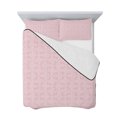 thumbnail image 7 of Pink Morocco Twin XL Size Down Alternative Comforter, Lightweight Comforter Quilt Bedding Set with Pillow Shams Geometric Leaf Diamond Lattice Abstract All Seasons Bed Comforter Duvet Insert 68"x98", 7 of 7