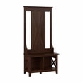 thumbnail image 2 of Pemberly Row Hall Tree with Shoe Storage Bench in Bing Cherry - Engineered Wood, 2 of 12