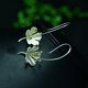 thumbnail image 1 of Pendientes largos de plata de ley 925 con flores para mujer, elegante, para prevenir alergias, nuevo diseño, joyería de moda Tan Jianjun unisex, 1 of 2