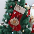thumbnail image 4 of Fiudx Acentos De Decoración Del Hogar Calcetín Navideño, Calcetín Navideño Personalizado De 19,6 Pulgadas Con Papá Noel, Muñeco De Nieve, Reno, Adecuado Para Decoración De Fiestas Navideñas En El Hog, 4 of 6
