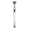 thumbnail image 3 of Clara Pucci 14K White Gold 0.5ct Alexandrite Solitaire Ring for Women, 3 of 8