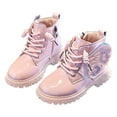 thumbnail image 2 of Dpytoraw Girls Butterfly Decoration Lace Shoes Fashion Mesh Lace Boots Non Breathable Boots Size 3-3.5 Years, 2 of 5