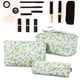 thumbnail image 4 of Pisexur Belleza Maquillaje Bolsa de cosméticos portátil acolchada de gran capacidad, bolsa de almacenamiento floral acolchada, bolsa de almacenamiento para artículos de tocpara mujeres y hombres, 4 of 5