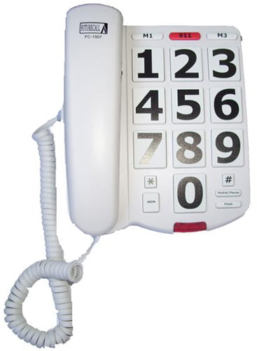 Future Call FC-1007 Picture Memory Amplified Corded Phone Wall 