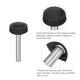 thumbnail image 4 of 25Pack Tornillos de Pulgar Estriados M4x25mm, Perillas de Sujeción de Acero al Carbono Galvanizado, Negro, 4 of 6