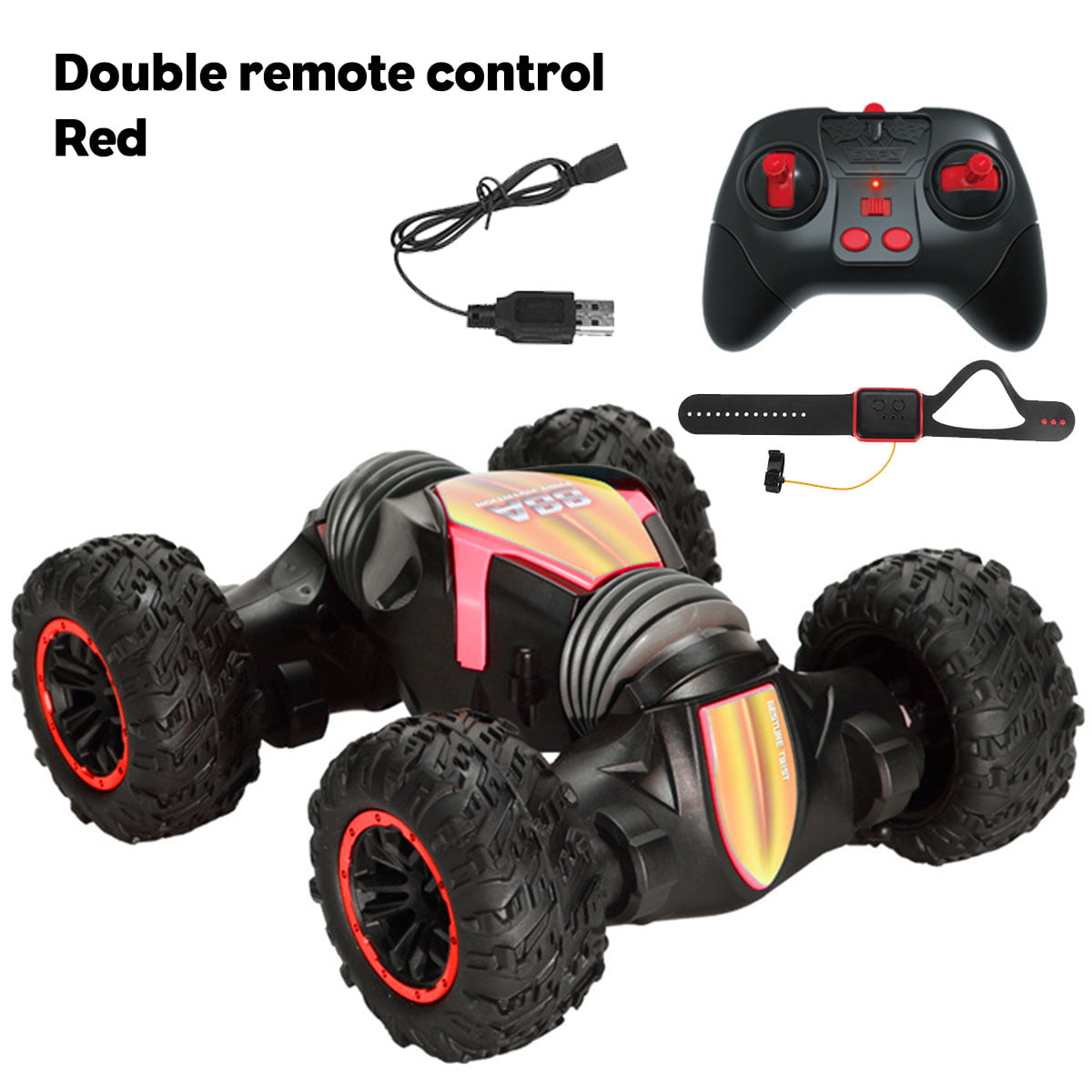 Remote Control Off-Road Gesture Sensing 4WD Double Sided Flip RC Stunt Car XMAS 
