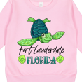 thumbnail image 3 of Inktastic Fort Lauderdale, Florida Happy Sea Turtle Toddler Sweatshirt, 3 of 4