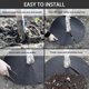 thumbnail image 3 of 10pcs Tree Protection Weed Mats Ecological Control Cloth Mulch Ring Round Weed Barrier Plant Cover For Indoor Outdoor Gardens, 3 of 5