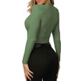 thumbnail image 4 of Sherrylily Women Deep V Neck Wrap Sweater Slim Knitted Long Sleeve Jumper, 4 of 6