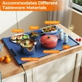 thumbnail image 4 of Costway Rollable & Portable Electric Warming Tray with Fasting Heating Timer Auto Shut-Off Blue, 4 of 10