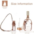 thumbnail image 5 of Clear Sling Bag, Clear Fanny Pack Stadium Approved Crossbody Bag Purses for Women Heavy Duty Transparent Chest Bag with Adjustable Strap, 5 of 6
