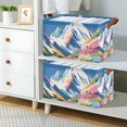 thumbnail image 2 of Yayeee Foldable Storage Basket for Shelves with Handles Waterproof Cloth Bins, Abstract Snow Mountain, 2 of 7