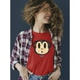 thumbnail image 2 of Plaid Monkey Surprise - Retro Animal Emoji Design Women's T-shirt, 2 of 4