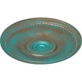 thumbnail image 3 of Ekena Millwork 20 5/8"OD x 1 3/8"P Raynor Ceiling Medallion (Fits Canopies up to 6"), Hand-Painted Copper Green Patina, 3 of 8