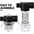 thumbnail image 2 of 2 Pcs Water Pump Strainer Filter Set Include Twist on Pipe Filter and Extra 50 Mesh Stainless Steel Screen, Rv Replacement 1/2 Inch Twist-on Pipe Strainer Compatible with WFCO or Shurflo Pump, 2 of 7