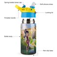 thumbnail image 3 of Tinker Bell Kids Water Bottle with Silicone Straw And Spill-Proof Lid, 12 Oz Stainless Steel Double-Wall Vacuum Insulated Water Bottles for Boys Girls, 3 of 8