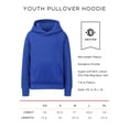 thumbnail image 3 of Daxton Youth Unisex Pullover Cities States Hoodie Mid-Weight Fleece Sweater - Austin Heather Gray Rust, XL, 3 of 3