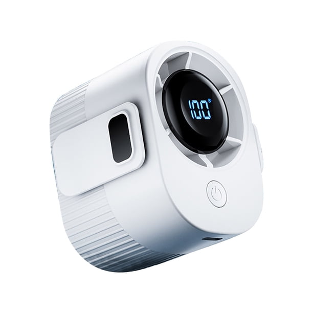 Ventilador Portátil Recargable Usb de Carga Rápida de la Cintura para la Construcción Al Aire Libre, Ventilador Portátil para Acampar, Senderismo, Mini Ventilador