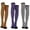 Hot Pink, variant on Christmas Striped Thigh High Socks JIANLAI for Women, Multi‑Color Horizontal Stripe Over‑the‑Knee Stretch Socks, Holiday Costume Socks