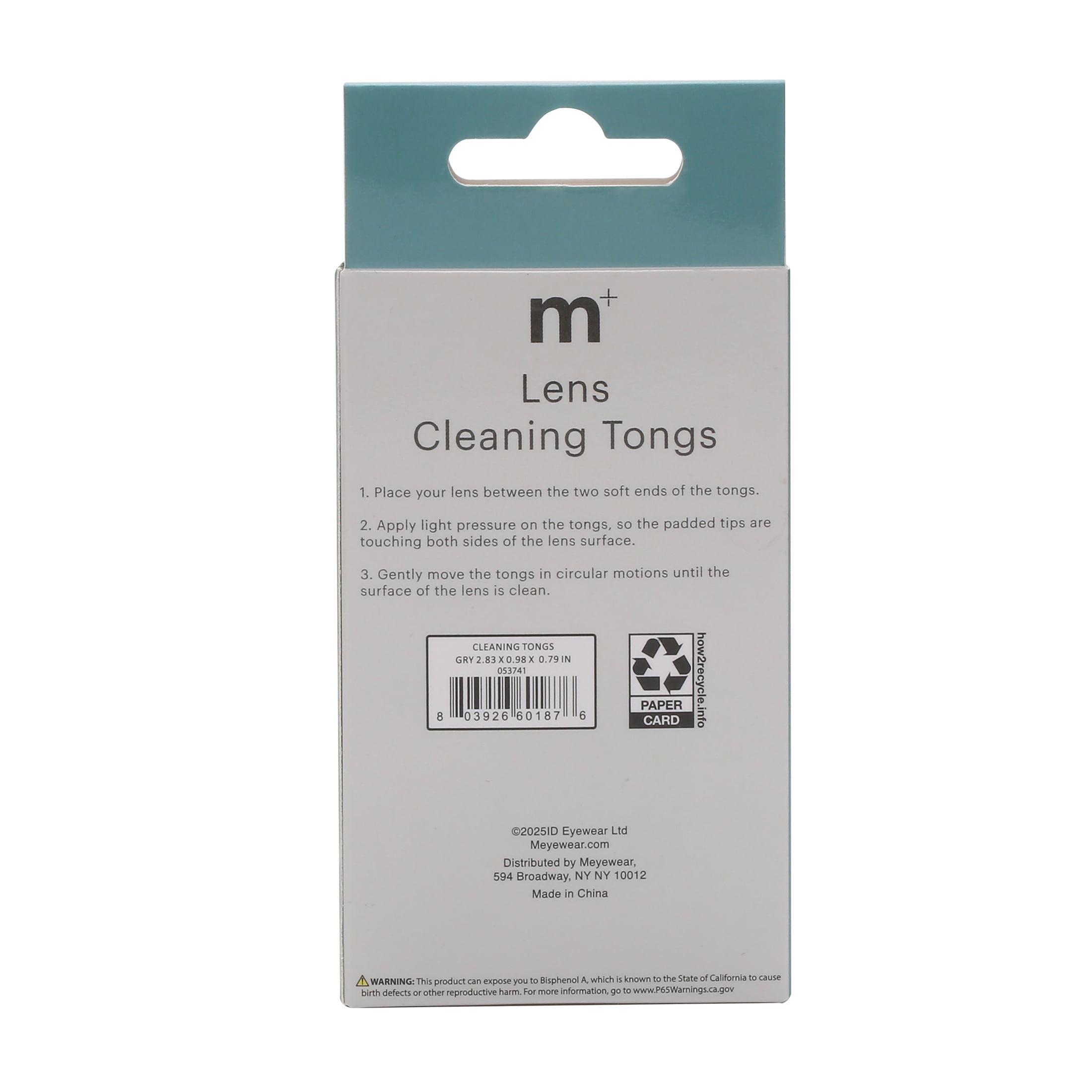 (2 pack) M+ Unisex Portable Cleaning Tongs for Eyeglasses