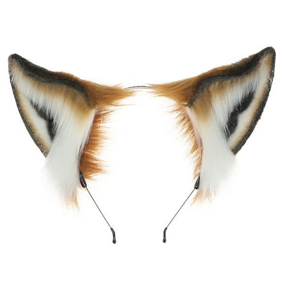 Furry Ear Cosplays Hair Accessory Ears Foxes Headband Cute Plush Headdress for
