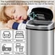 thumbnail image 5 of 13 Gallon Trash Can Kitchen Garbage Can, Touch-Free Automatic Stainless Steel Trash Can with Lid Oval Shape Garbage Bin 50L High-Capacity Metal Trash Can for Bathroom Bedroom Home Office, Sl, 5 of 5