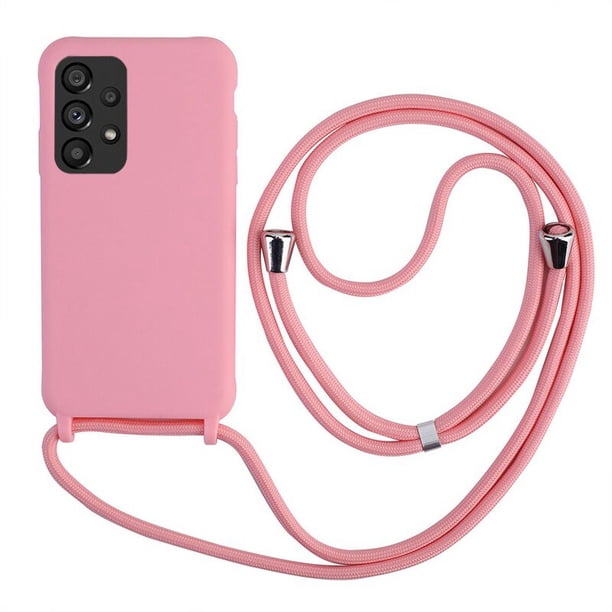 Funda blanda con cordón para Samsung Galaxy A54 A14 A13 A33 A53 A73 A12 A52 A32 A51 A71 S23 S22 S21 Plus Note 20 Ultra S20 FE