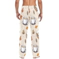 thumbnail image 4 of FORMRS Mens Pajama Pants with Pockets Sleepwear Lounge Bottoms Sizes S-2XL, Fall Coffee, 4 of 7