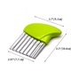 thumbnail image 2 of Stainless Steel Potato Carrot Chip Vegetable Crinkle Wavy Chopper Cutter French Fry Slicer 1 Pack/Set, Green, 2 of 3