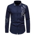 thumbnail image 1 of Camisa de Manga Larga Con Bordado de Dragón Cortado A La Moda Para Hombre Odeerbi ODB179551, 1 of 9