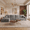 Gray, variant on CKEASEAN 135" Oversized Boneless Couch with L-Shape Right Chaise, Modern Modular Sectional Sofa with Deep Seat, No Assembly Required, Cloud Sectional Couch with Corduroy Fabric, Rack for Living Room