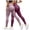 Purple, variant on Mnuaqn 2 Pack Cellulite Leggings, High Waist 3D Anti Cellulite Leggings for Women, Slimming Workout Yoga Pants Hot Pink for Size L