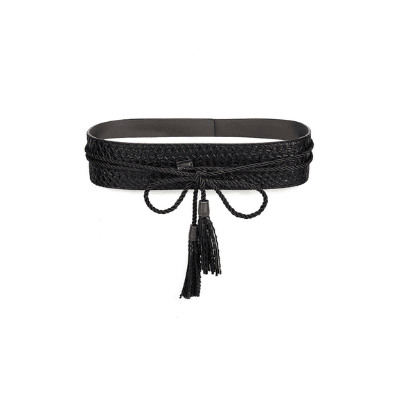 Tassel Decor Wide Belt in Gold women belt sliming belts for woman