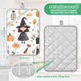 thumbnail image 6 of Yayeee Pot Holders Kitchen Heat Resistant with Pocket 7"x9.8" Cotton Oven Cooking Hot Pads, White Magical Halloween Girl, 6 of 7