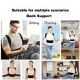 thumbnail image 3 of Adjustable Back Brace for Men&Women-Upper&Lower Back Support with Lumbar Stability,Breathable Mesh Design,Ergonomic Fit for Posture Correction&Posture Corrector,Sleek Back Brace,Secure Strap Closure, 3 of 6