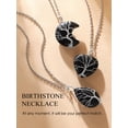 thumbnail image 6 of Bestyle Tree of Life Pendant Necklace for Women, Heart Healing Crystal Necklace Black Onyx Gemstone Birthday Christmas Gifts, 6 of 8