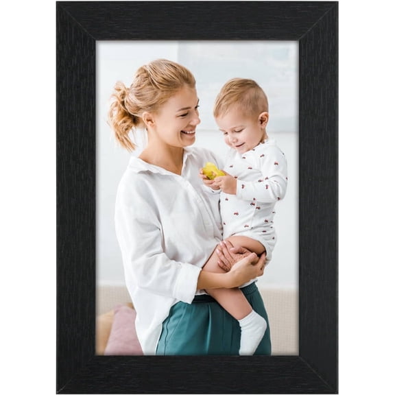 AEVETE 4x6 Picture Frames Black for Wall Tabletop Display