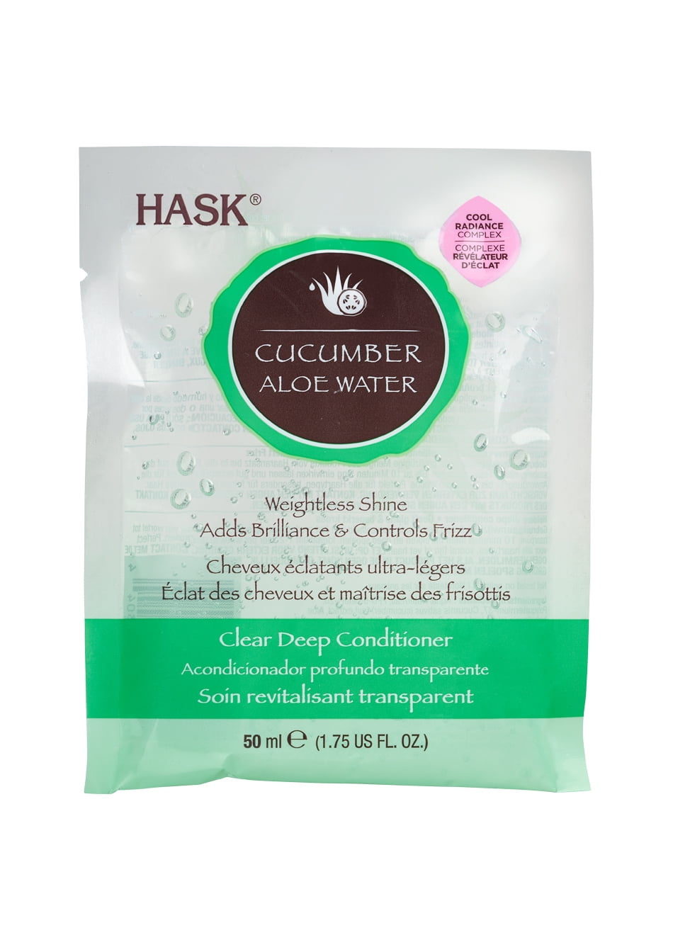 Hask Cucumber Aloe Water Clear Deep Conditioner Packet 1.75 fl oz