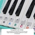 thumbnail image 4 of Binwennn Preppy Sticker Pack Piano Keyboard Sticker 27/32/37 Key-Removable Transparent Piano Sticker, 4 of 7